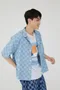 【22SS】韓國 棋盤格造型短袖襯衫