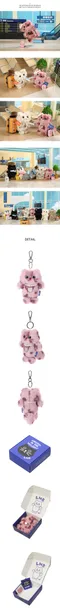 LMR-MINI SSANGNYOUNGEE KEY RING：PINK