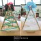 緞帶聖誕樹/手作工藝diy/婚禮物商品佈置包裝資材 繽紛/銀白聖誕緞帶造型木頭樹