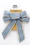 亞麻條紋風蝴蝶結 (K1352/Linen Striped Style Butterfly Bow) ｜手作｜布置｜織帶｜緞帶用途