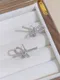 【預購】精緻工藝 C型蝴蝶節設計925銀針耳環