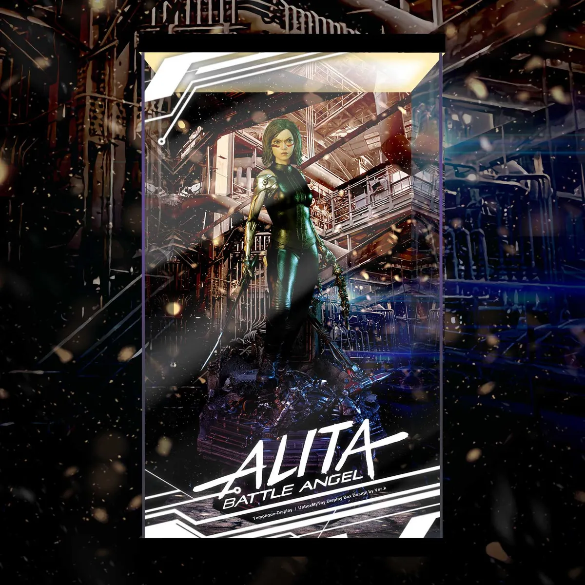 香港 解放玩具 P1 Studio Alita 銃夢專用展示箱