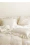 韓製寢具MAATILA－冬款雙面Hotel france荷葉皺褶棉被組：羅馬陽光