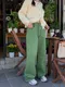 LINENNE－ autumn dyeing button pants (3color)：彩色純棉牛仔褲