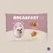 早餐吃麵包長形可拆式抱枕-客製化預購｜ BB05