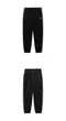 【22FW】 mahagrid 小Logo邊條運動長褲（黑）