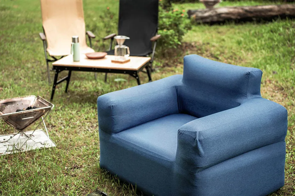 【Outdoorbase】 Air單品充氣沙發 卡其色/深藍－23694/23700