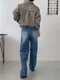 【預購】正韓 直筒刷色牛仔褲