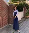 【預購】正韓 後鬆緊細褶遮肉牛仔裙褲