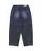 【25SS】Nomanual 復古拼接牛仔寬褲(藍)