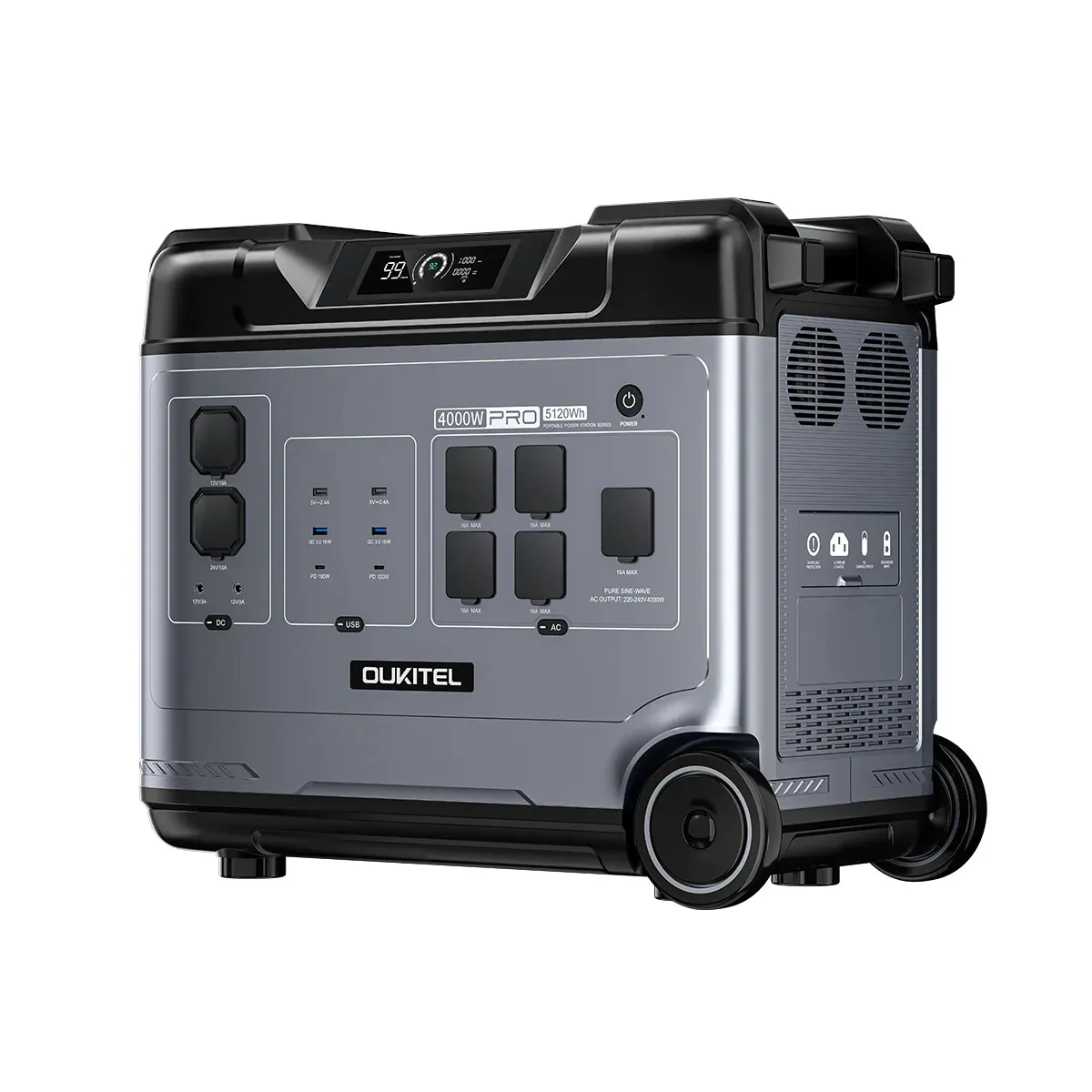 P5000 PRO家用4000W 5120Wh美規歐規便攜式儲能電源