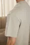 NIHOW made 布。完美短袖重磅TEE(甜杏灰)