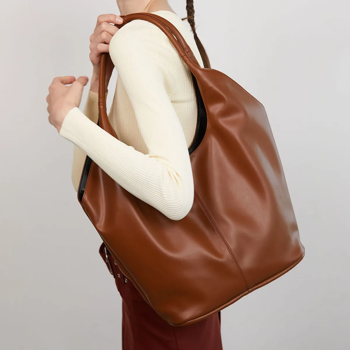 ★YEOMIM★ cylinder bag cocoa yeo-283 4th restock] Box bag (cocoa) - YEOMIM