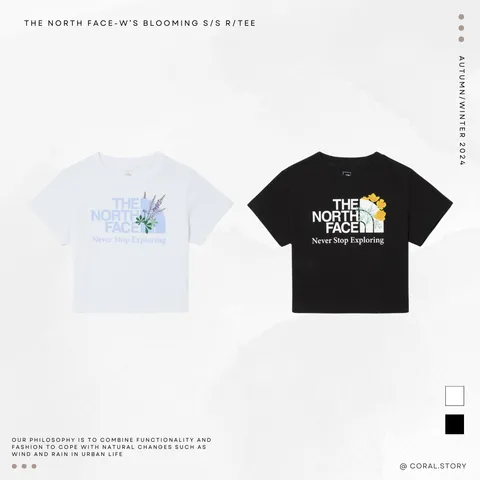 ★THE NORTH FACE★W’S BLOOMING S/S R/TEE クロップド Tシャツ ☆THE NORTH FACE☆W'S BLOOMING S/S R/TEE クロップド Tシャツ