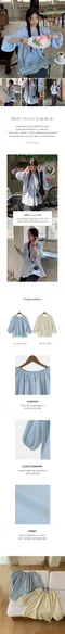 어리틀빗A little b[made]－deer two-way blouse (2color)：圓領細褶雙面穿襯衫