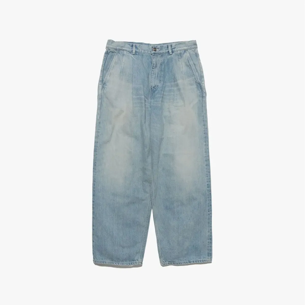 双*一様 graphpaper selvage Denim Two Tuck P Graphpaper Selvage Denim Two Tuck Tapered Pants - LIGHT FADE