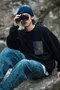 客訂1118 / NATURE 2023 山系撞色拉鍊口袋350G重磅大學Tee 微刷毛