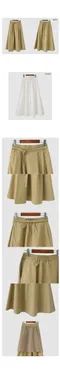 어리틀빗A little b－lency belt flared skirt (2color)