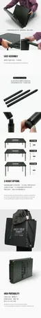 [ KZM ]  2024最新商品 IMS工業風三折燒烤桌｜K23T3U07 夯肉 烤肉桌