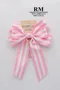 時尚條紋蝴蝶結 (K888/Fashion Stripes Butterfly Bow) ｜手作｜布置｜裝飾｜緞帶用途｜粉色