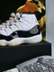 【Nineteen Official】Air Jordan 11 " Gratitude " 黑白金配色