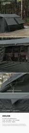 [ KZM ] OSCAR 工業風奧斯卡4人帳- 軍綠｜K241T3T01 客廳帳 一房一廳 小屋帳