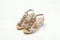 36-42/華麗珍珠合成革低跟坡跟涼鞋大尺碼