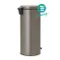 【缺貨】BRABANTIA PEDAL BIN白金 時尚腳踏式垃圾桶 30L #114441