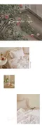 韓製寢具MAATILA－Hotel france荷葉皺褶無塵棉被組：浪漫玫瑰