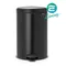 BRABANTIA PEDAL BIN NEWICON 黑色 時尚腳踏式垃圾桶 20L #114106
