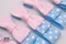 雙色物語蝴蝶結(PR503-1-TM614+TM-PTM058/Two-Tone Tale Bow)｜藍色｜粉色｜春天｜裝飾｜緞帶用途｜髮飾｜兒童