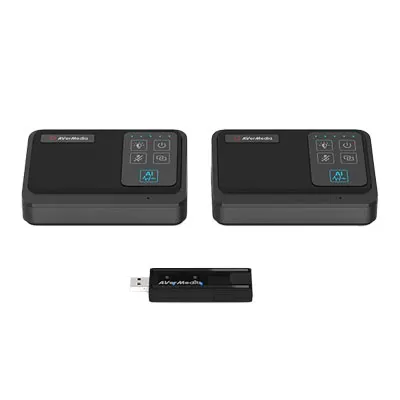 Avermedia 圓剛 AW111 1對2 無線收音麥克風組