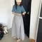 beginning－拼接造型半高領洋裝：3 color