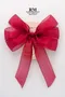正氣之色蝴蝶結(W692-7R/Elegance of Gold Foil Butterfly Bow) ｜手作｜布置｜紅色｜緞帶用途