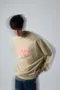 NIHOW made｜毛毛哭泣小花大學TEE(杏)