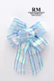賽博龐克風蝴蝶結 (PF111W-7/Cyberpunk Style Butterfly Bow) ｜手作｜布置｜藍色｜緞帶用途