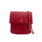 CHANEL Vintage | 紅色金釦菱格紋 口袋包 斜跨包