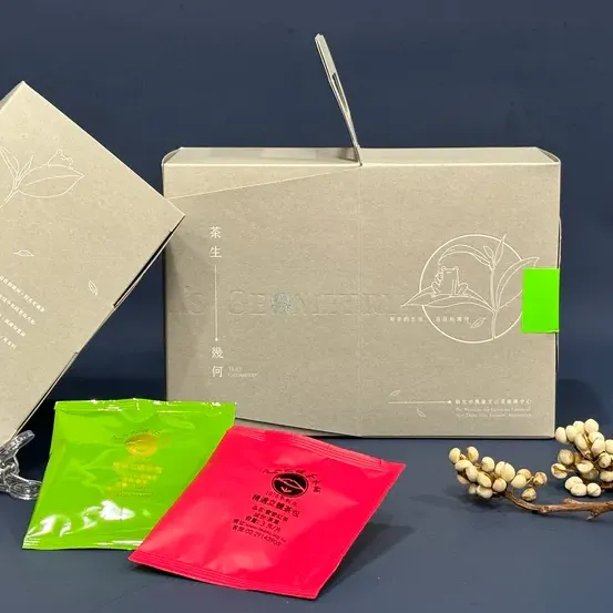 新北好茶-茶生幾何包紅雙併立體茶包(20包/盒)☆蜜香紅茶/文山包種