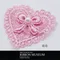 A1817 花邊愛心蕾絲嵌蝴蝶結配件  (Lace Heart)