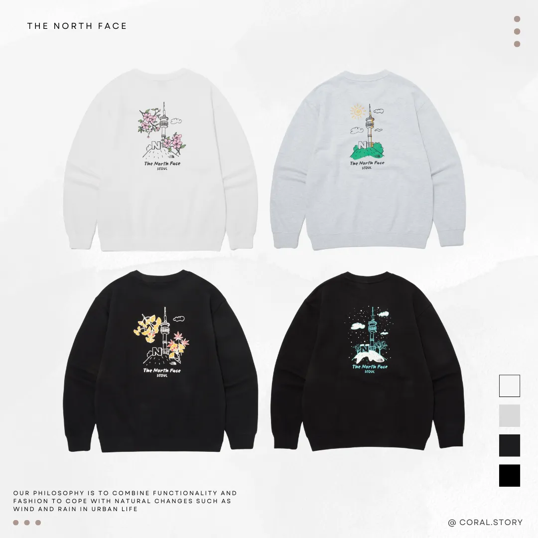 THE NORTH FACE M'S SEOUL FOUR SEASONS SWEATSHIRTS NM5MQ26