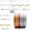K1682 雙色銀蔥羅紋帶 -9MM (K1682 Two colors of Grosgrain with Silver Metallic ribbon-Light color series -9MM)