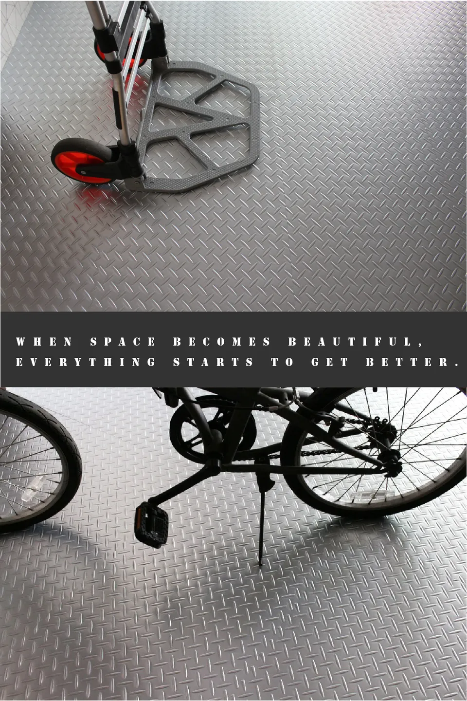 Mit 鐵板壓紋時尚銀塑膠地板 商業用