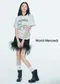 MARDI MERCREDI TSHIRT SWING THE TAIL DDANJI FLOWER CHOKER 小花項鍊臘腸狗 短袖