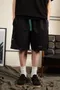 REPUTATION PRODUCTIONS® NYLON TAFFETA  SHORTS / D- SHORTS. SS - 四面彈裁片休閒短褲 / 黑