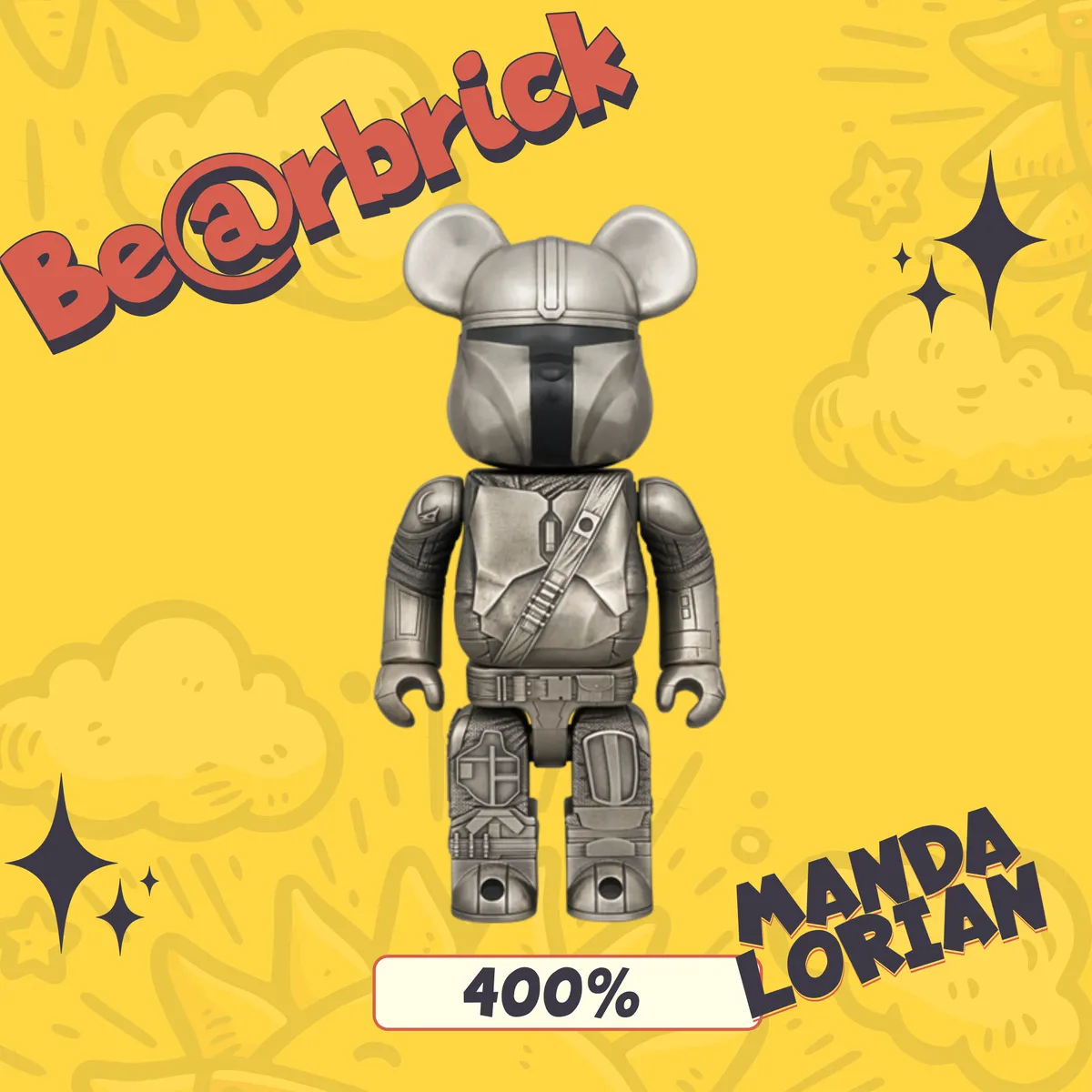 錫)BE@RBRICK ROYAL SELANGOR THE MANDALORIAN 400％