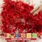 S035 紅蔥毛根鐵絲繩索 18mm  (S035 Red Glitter Wired Braid -18mm)