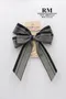 三元素蝴蝶結 (DK0086/Three element Butterfly Bow) ｜手作｜布置｜裝飾｜緞帶用途｜灰色