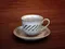 灰釉線紋咖啡杯組-日本製