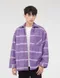 【22FW】韓國 橫紋法蘭絨襯衫外套