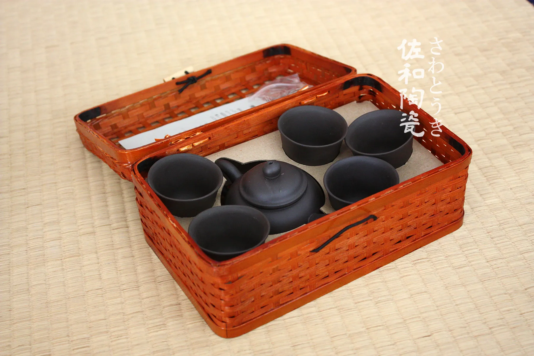 平吉窯茶具組-日本製(一壺五杯)